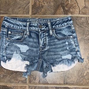 American Eagle Distressed Denim Shorts